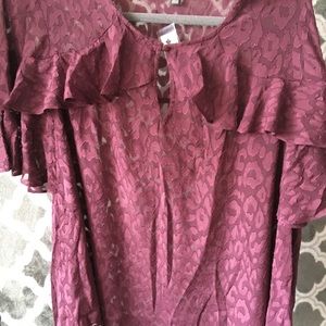 NWT FLOWY LANE BRYANT BLOUSE